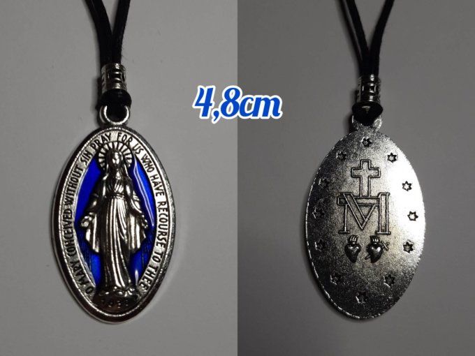 Médaille miraculeuse - Marie  - Avec lien réglable 